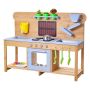 Dziecięca kuchenka błotna na zewnątrz VEVOR AC8290, 4 palniki, 122 × 42,5 × 93 cm