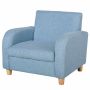Sofa dziecięca, dla dzieci 3-5 lat, niebieska, 49 × 44,5 × 45 cm