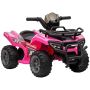 Children's electric quad bike Homcom 70x42x45cm., pink/black