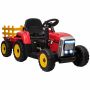 Traktor elektryczny dziecięcy Homcom 136,5x50x52,5cm, różne kolory