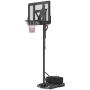 Kosz do koszykówki dla dzieci ze stojakiem Sportnow 110x75x370cm, czarny