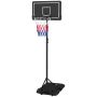 Kosz do koszykówki dla dzieci ze stojakiem Sportnow 74x74x250cm, czarny