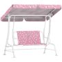 Children's swing, two-seater, Pink, 112 × 75 × 120 cm