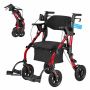 Chodzik i krzesło transportowe VEVOR HFK-9269KD-1, 2 w 1, 107 × 92–106,5 × 73 cm