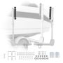 Prowadnice do przyczepy łodziowej VEVOR XC2182, 2 szt., 535 × 125 × 1050 mm