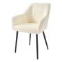 Krzesło do jadalni SONGMICS LDCB35087WD01, z podłokietnikami, 60 × 85 × 62,5 cm