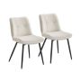 Dining chairs VASAGLE KDC151W01, 2 pcs, White, 56 × 81 × 50 cm
