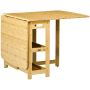 Dining table Homcom 149.5x80x73.5cm., light brown