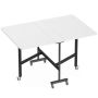 Dining table, foldable for up to 6 people, White, 120 × 73 × 80 cm