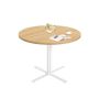 Dining table VASAGLE KDT082W01, Up to 4 people, Ø 80 × 74.8 cm