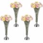 Vase VEVOR LJL-14, 4 pcs, Silver, Ø 170 × 51 cm