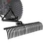 Lawn rake-aerator VEVOR LR5S, 32 steel tines, 152.5 × 67.82 × 48.21 cm