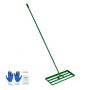 Grabie do trawy VEVOR LJY9001, trzonek 3-sekcyjny, 758 × 254 × 2070 mm