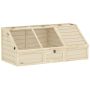 Turtle cage, without bottom, 120 × 55 × 20/50 cm