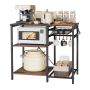 Kitchen shelf VEVOR HBJ-GW-08, 5 hooks, 90 × 90 × 40 cm