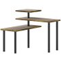 Kitchen organizer, 3 tiers, Brown/black, 40 × 36.5 × 18 cm