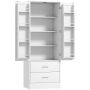 Kitchen cabinet, 2 drawers, White, 60 × 159 × 40 cm