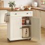 VASAGLE kitchen cabinet, with drawer and castors, 78.5 × 89.2 × 40 cm