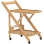 Kitchen trolley Homcom 66x40x70cm., light brown