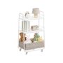 Wózek kuchenny VASAGLE LILEA LRC001WB01, 3-tier, White/brown, 43 × 81 × 30 cm