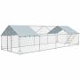 Chicken coop PawHut 300x800x195cm., silver color