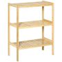 Bathroom shelf Homcom 62x33x80cm., light brown