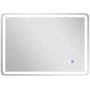 Lustro łazienkowe, LED, Bluetooth, srebrne, 50 × 70 × 3,5 cm