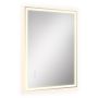 Lustro łazienkowe SONGMICS z oświetleniem LED, białe, 70,7 × 50,7 cm