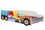 Łóżko dziecięce Riko z materacem 165 cm x 84 cm x 43 cm, monster truck