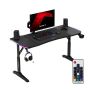 Žaidimų stalas Huzaro Hero 3.6, RGB LED apšvietimas, Juoda