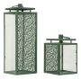 Hall Lamps, 2 pcs, Green, 15 × 41.5 × 14.5 cm; 15 × 24 × 14.5 cm