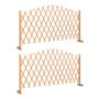 Scissor barrier, 2 parts, 180 × 30 × 103 cm