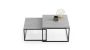 Stolik kawowy w kolorze betonu Twin 70x70x42cm / 60x60x36 cm, szary