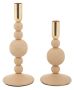 Aster candlestick set, 2 pcs, 10 × 20–25.5 × 10 cm