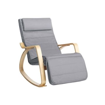 Fotel bujany LYY010G01, jasnoszary