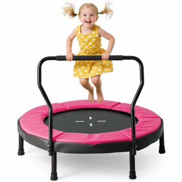 Mini trampoline 102x77cm., pink/black