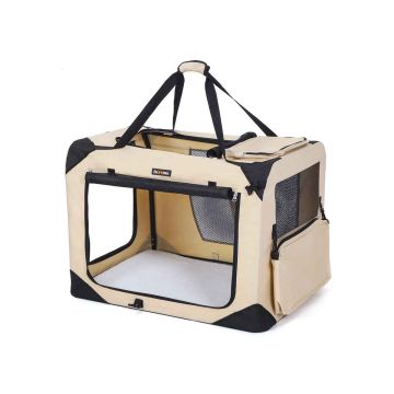 Pet transport bag, size M, beige