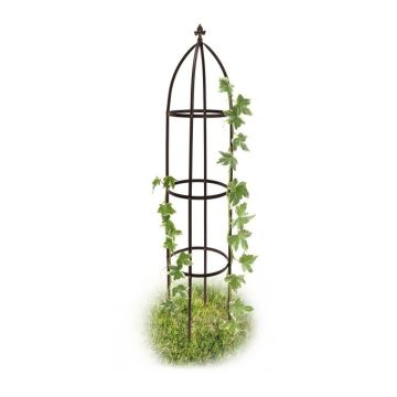 Garden grill "Tower" 190x35x35cm., dark brown color