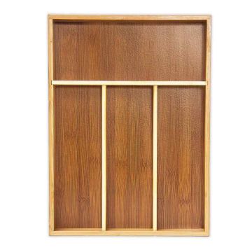 Cutlery tray 4x25x34cm., light brown