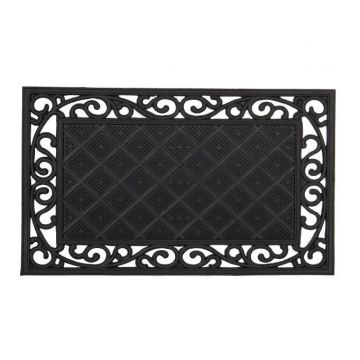 Rubber door mat 75x45 cm.