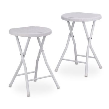 Комплект из 2-х складных стульев 45х32,5х29см., белый