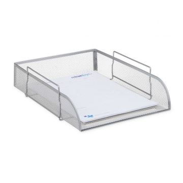 Writing instrument organizer 8.5x26x33.5 cm., silver color