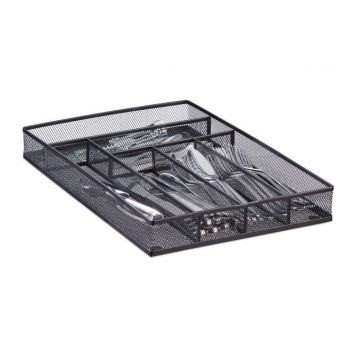Cutlery tray 5x29x41cm., black