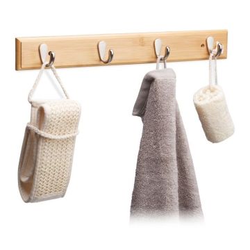 Wall hanger 6x48.5x5cm., light brown/silver color