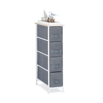 Living room shelf 76x20x48cm., gray/white