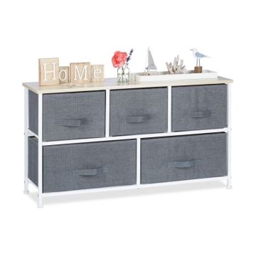 Living room shelf 54.5x100x30cm., gray/white