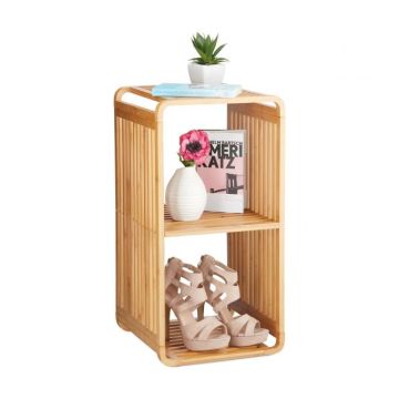 Shelf with 2 shelves 64.7x33x33cm., light brown