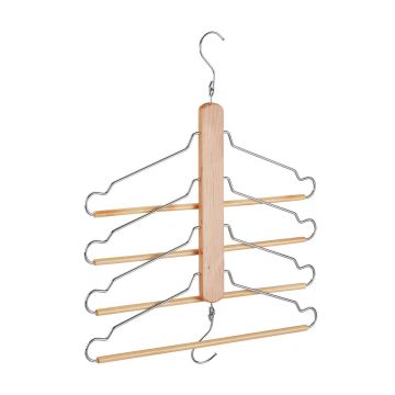 Clothes hanger, light brown/silver