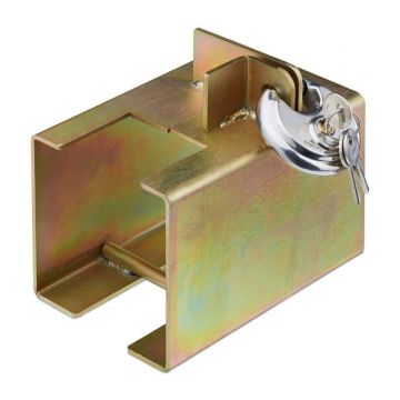 Trailer lock 16x17.5x11.5cm., gold/silver color