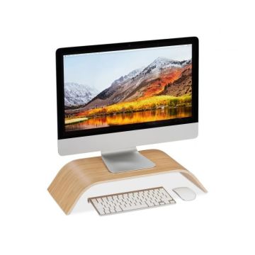 Podstawka pod monitor 10x52,5x24cm, jasnobrązowa